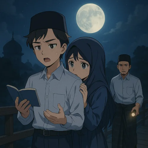 seorang pasangan muda ketahuan pacaran oleh pengurus